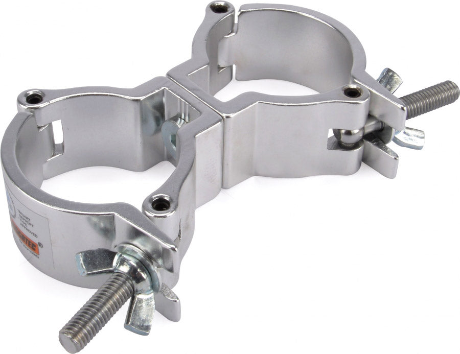 Riggatec double clamp, silver, up to 100 kg, 48 - 51 mm pipe
