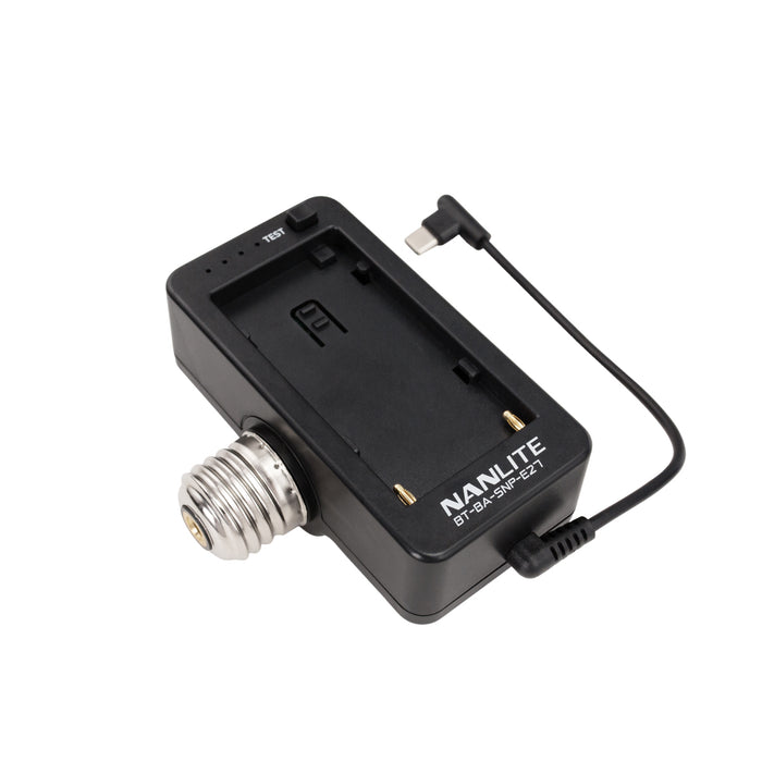 NPF Battery Adapter with E27 Head