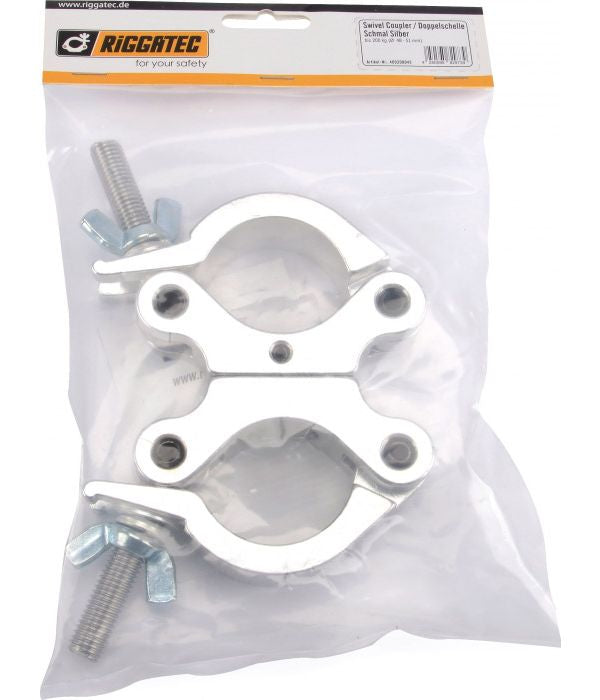 Riggatec double clamp 48 - 51 mm pipe