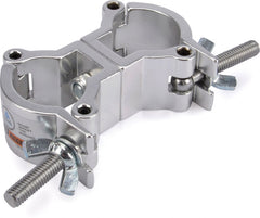 Riggatec double clamp, silver up to 50 kg, 32 - 35 mm pipe