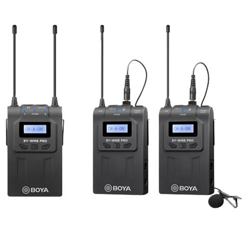 Boya UHF Dual Lavalier Microphone Wireless BY-WM8 Pro-K2