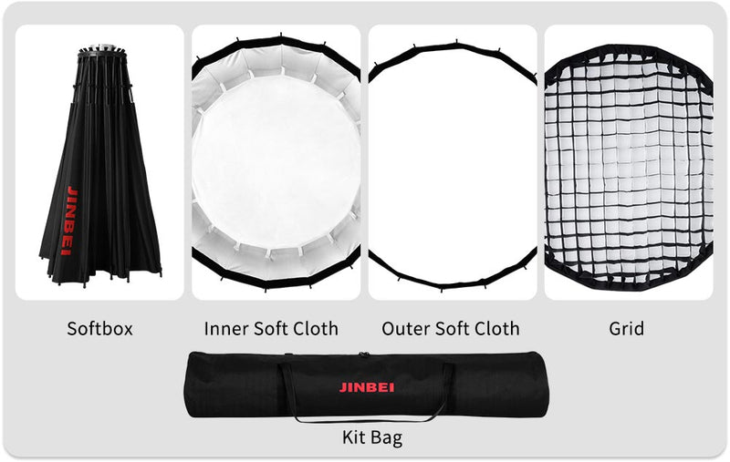 Jinbei 90 Deep Reflective Softbox sa saćom
