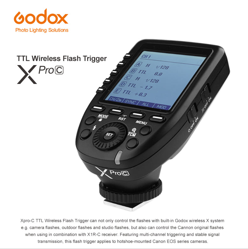 Godox Xpro-C - 2.4G TTL Transmiter za Canon