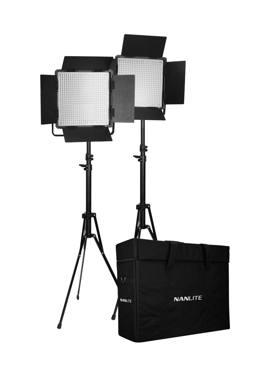 Nanlite 600-CSA bi-color dual kit (w/ case & light stand)