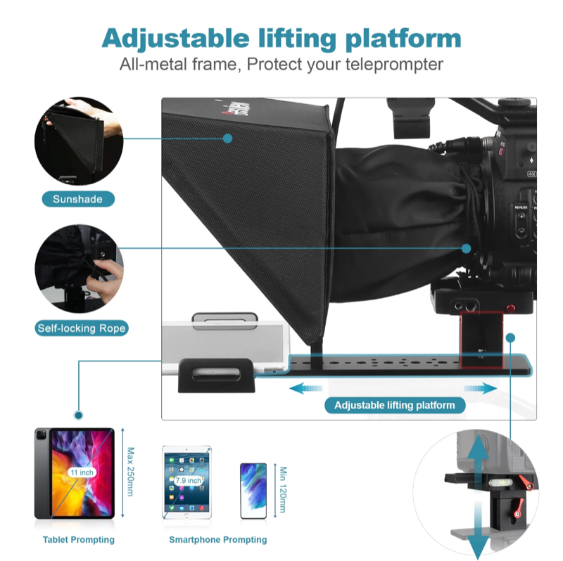 Desview T12 Teleprompter za DSLR fotoaparate