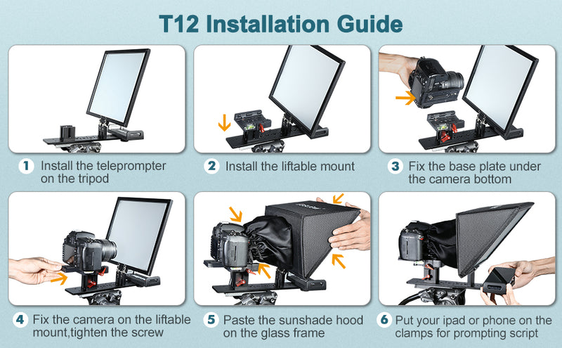 Desview T12 Teleprompter za DSLR fotoaparate