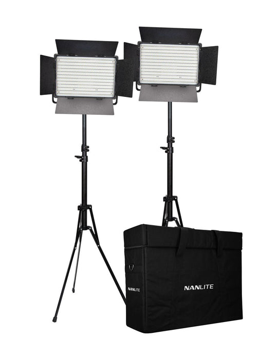 Nanlite 1200-CSA bi-color dual kit (w/ case & light stand)