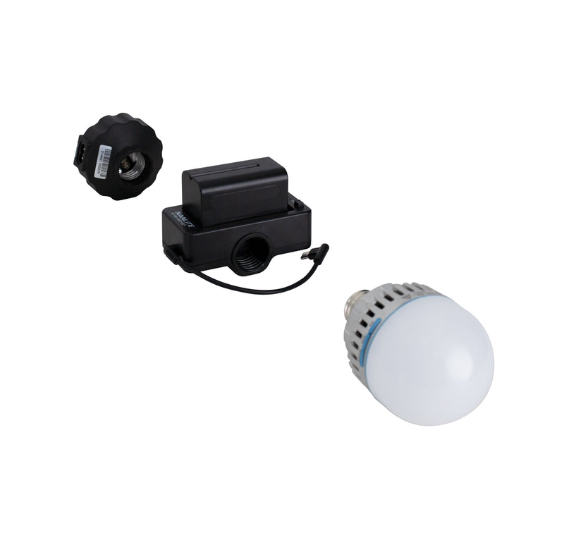 NPF Battery Adapter with E27 Head